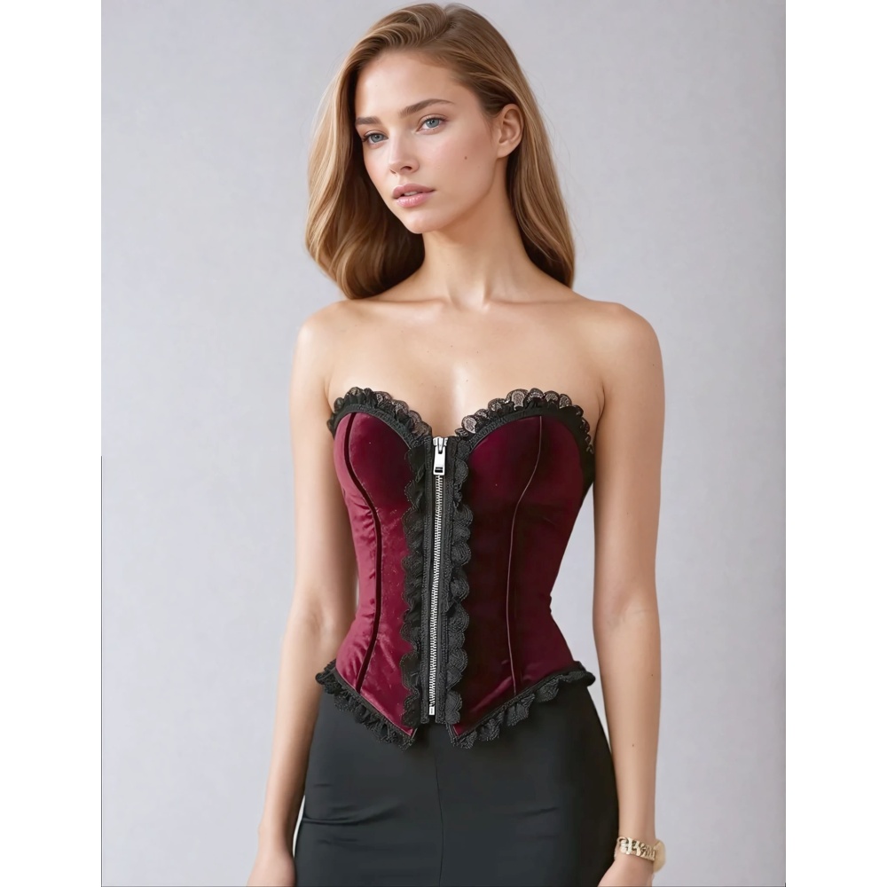 Attitude Corsets - Ammu Overbust korset - Rood